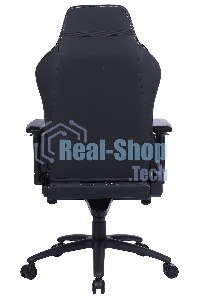 Кресло игровое Cactus CS-CHR-0112BL-M, массажное, с подголовником, черный