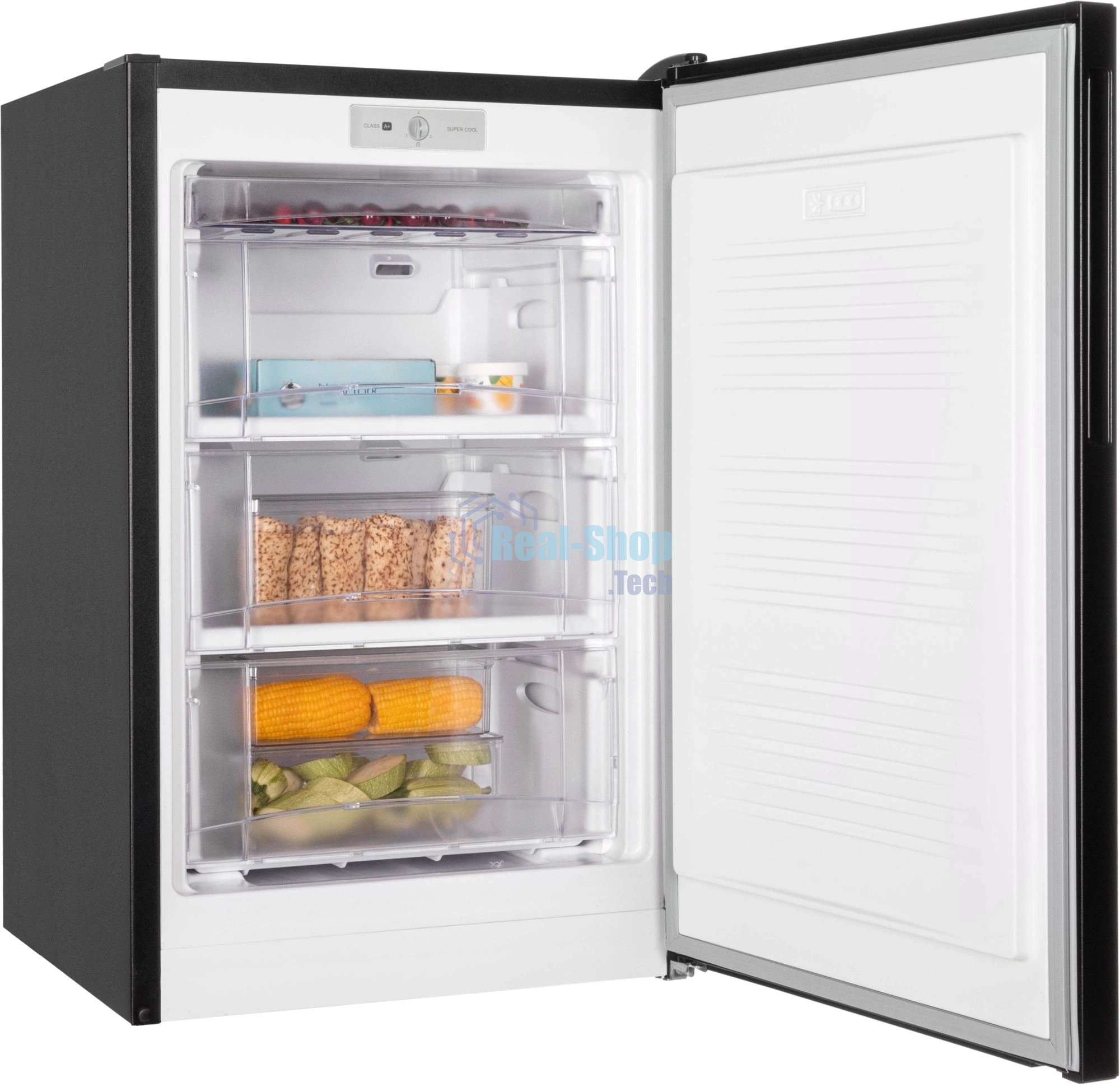 Морозильная камера Nordfrost DF 260NF BAP черный, 256л, 3 ящика