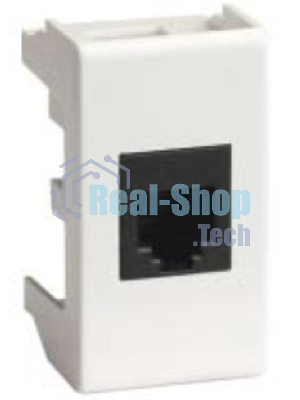 Розетка компьютерная DKC Viva 45048 RJ-45 кат.5Е, экранированная, 8P8C, Hyperline, Dual IDC, белая, 1 модуль