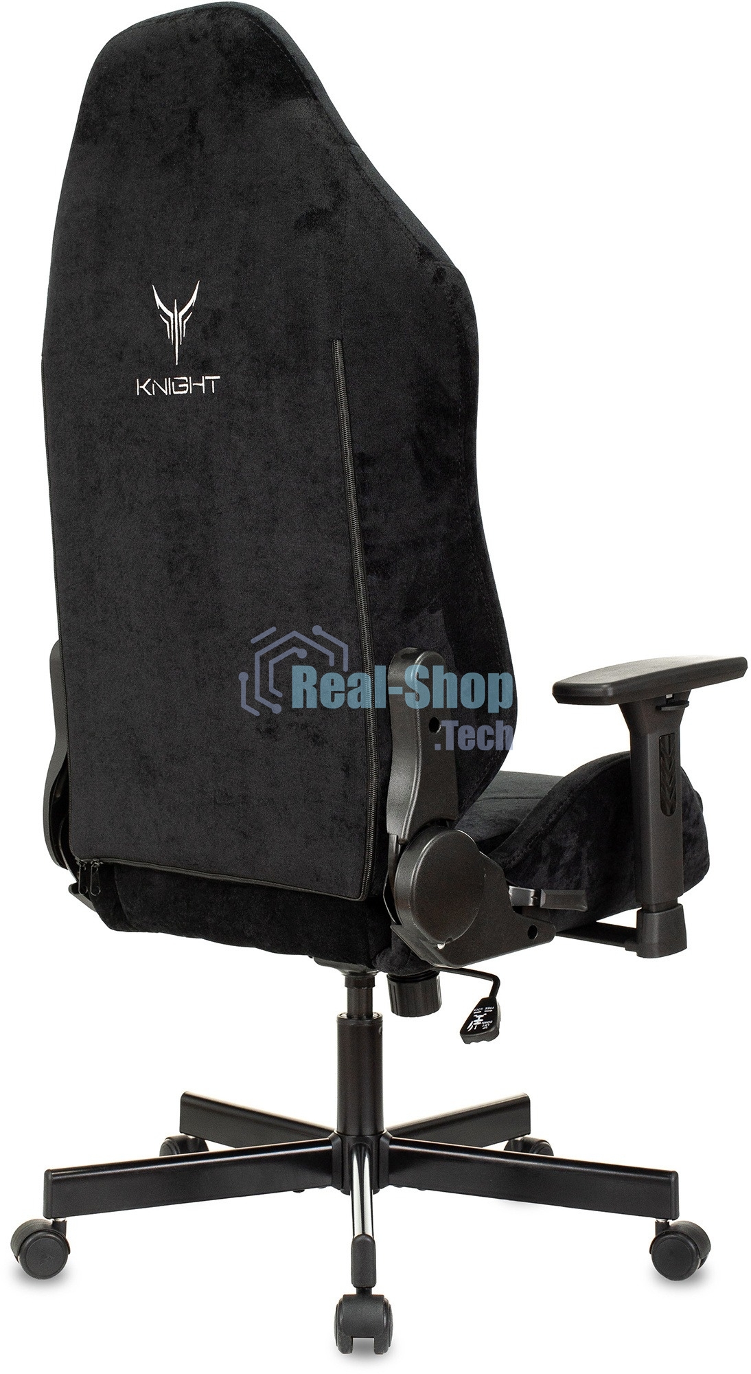 Кресло игровое Бюрократ Knight N1 Fabric черный Light-20, с подголов. крестовина металл