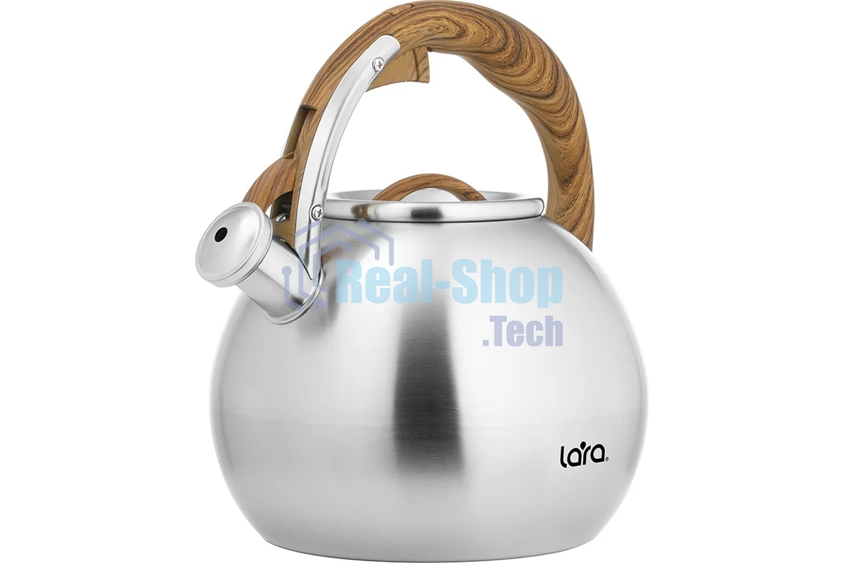 Чайник для плиты Lara LR00-82 4.5 л индукционное дно, свисток с кноп. механизмом, ручка нейлон