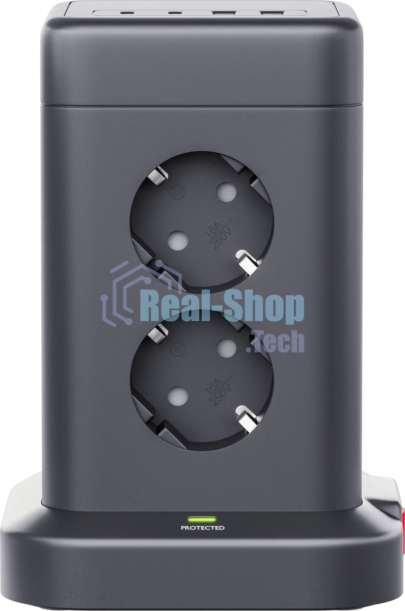 Сетевой фильтр Defender ILS 453 (3 м, 8 розеток, 2USB-A, 2USB-C)