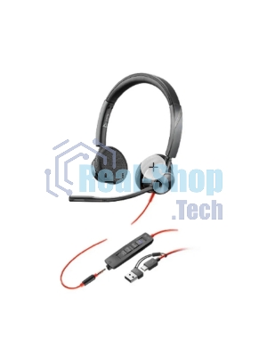 Гарнитура Plantronics Poly 3325 чёрный, проводная, USB