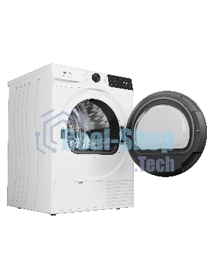 Сушильная машина Gorenje DG48D, отдельностоящая, ВхШхГ 850х600х625 мм, загрузка 8 кг, 15 программ, конденсационная сушка с тепловым насосом, поворотное/сенсорное управление, цифровой дисплей, Wi-Fi, датчик влажности белья, функция TwinAir, половинная загрузка, защита от сминания, отсрочка старта, функция 