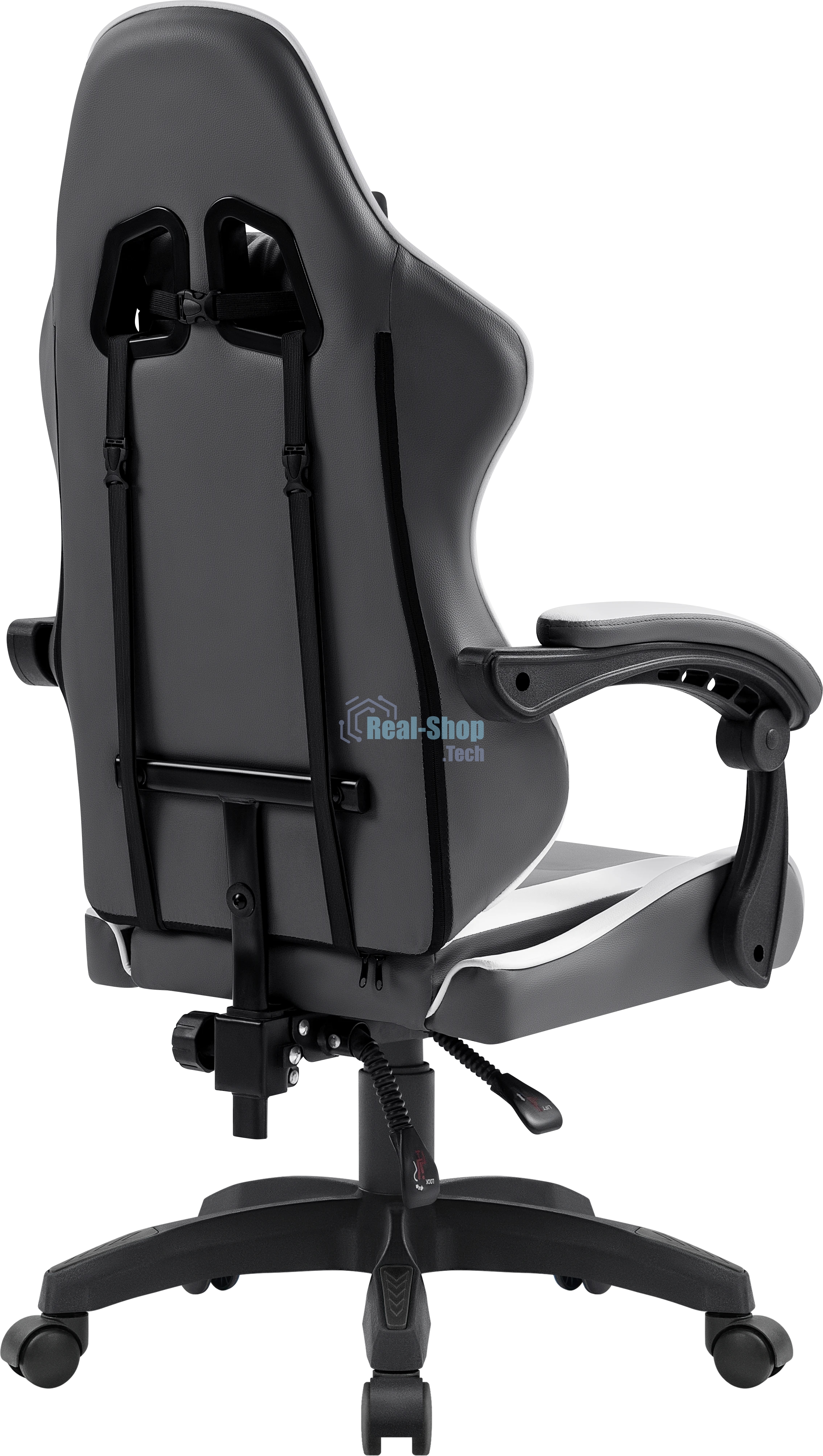 Кресло игровое Defender Fortune серый/белый, класс 4, PU