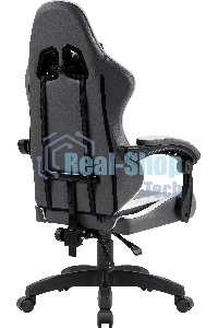 Кресло игровое Defender Fortune серый/белый, класс 4, PU