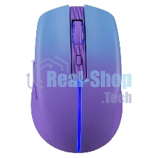 Мышь беспроводная Defender Mystery MM-301 фиолетовый, 1600 dpi, радиоканал, Bluetooth, USB, кнопки - 6