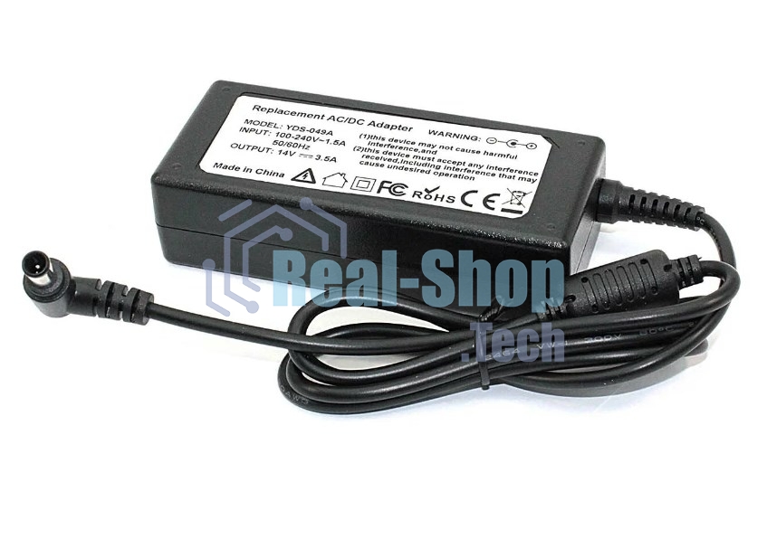 Блок питания (сетевой адаптер) для ноутбуков Samsung 14V 3.5A 6.5x4.4, OEM