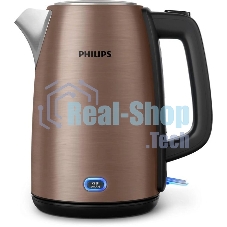 Чайник электрический Philips HD9355/92 1.7л. 1740Вт медный корпус: нерж.сталь/пластик