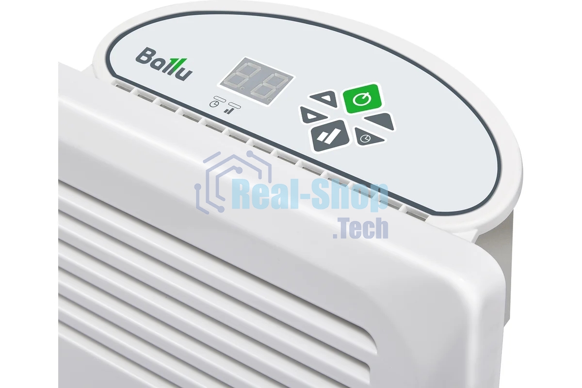 Конвектор Ballu Enzo BEC/EZER-1000 белый, 1000 Вт, 15 м2, термостат, дисплей