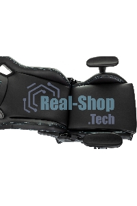 Кресло игровое Knight Outrid Smile черный эко.кожа крестов. пластик