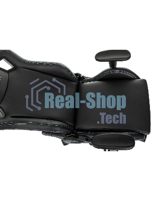 Кресло Knight Outrid Smile черный, экокожа, 120 кг, механизм качания