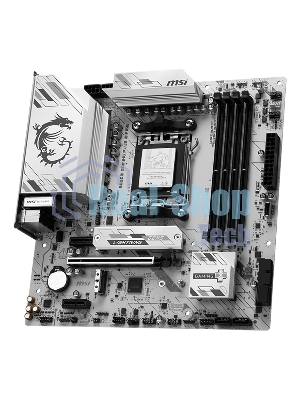 Материнская плата MSI B850M GAMING PLUS WIFI6E, AM5, AMD B850, 4xDDR5, 4xSATA, 2xM.2, 1xPCIe 4.0 x16, 2xPCIe x1, 1xDP, 1xHDMI, 1x2.5Gb LAN, Wi-Fi 6E, Bluetooth 5.3, 4xUSB-A 5Gbps, 3xUSB-A 10Gbps, 1xUSB-C 10Gbps, 3x3.5 мм, 7.1, mATX