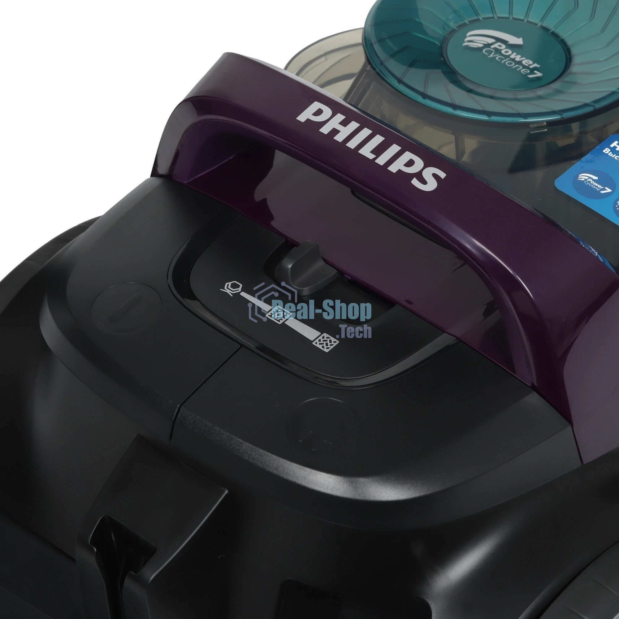 Пылесос Philips FC9571/01 черный/фиолетовый, 410/1900 Вт, уборка сухая, пылесборник контейнер 1.5 л