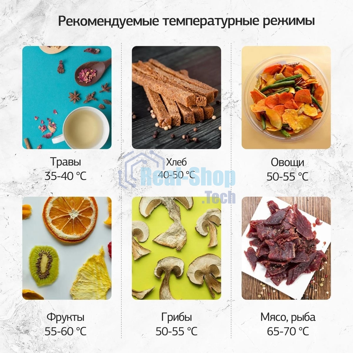Сушка для фруктов и овощей Hyundai HYFD-P1801 18под. 700 Вт, черный