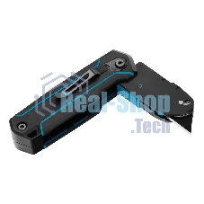 Нож-скребок складной Gross 78891, 19 мм, сменное лезвие, SK2, 5 запас. лезвий, алюмин. корпус, клипса