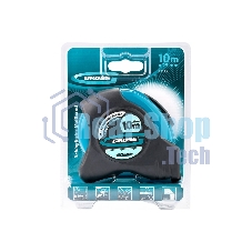 Рулетка Gross 31115 ''schlagfest'' 10м x 25мм магн. обрез зацеп двухст. шкала автоматич. фиксация