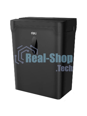 Шредер Deli ET014 черный с автоподачей (секр.P-4) фрагменты 5лист. 10лтр. пл.карты