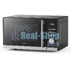 Микроволновая печь Hyundai HYM-D3005 черный/стальной, 20 л, 700 Вт, переключатели - кнопки, электронный поворотный механизм