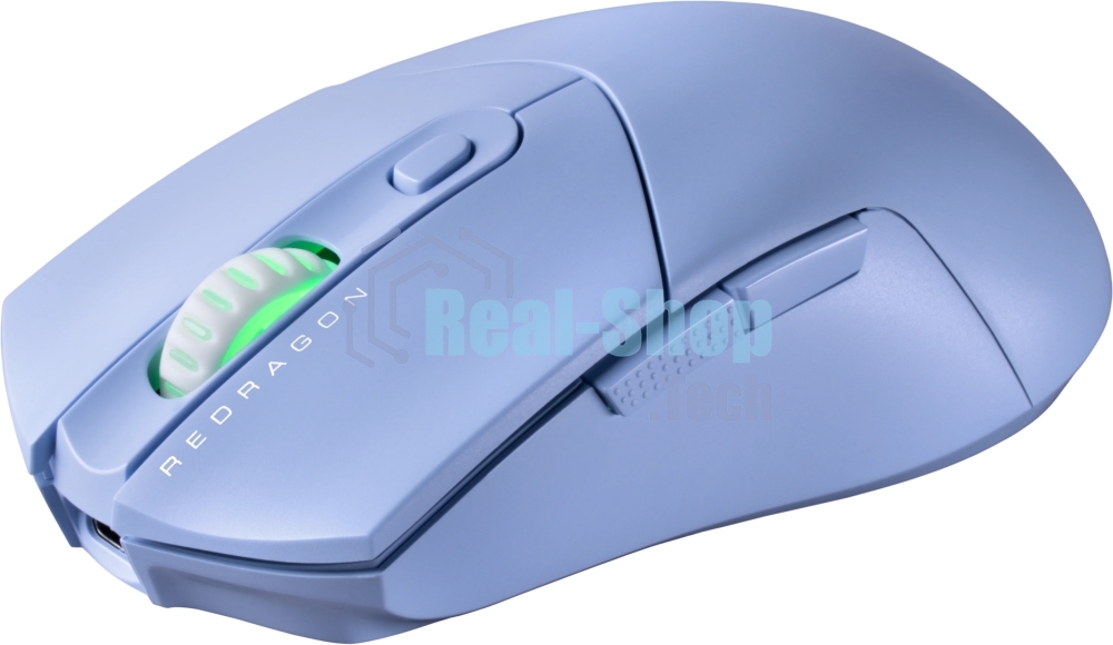 Мышь беспроводная REDRAGON St4r Pro голубой, 26000 dpi, радиоканал, Bluetooth, USB, кнопки - 6