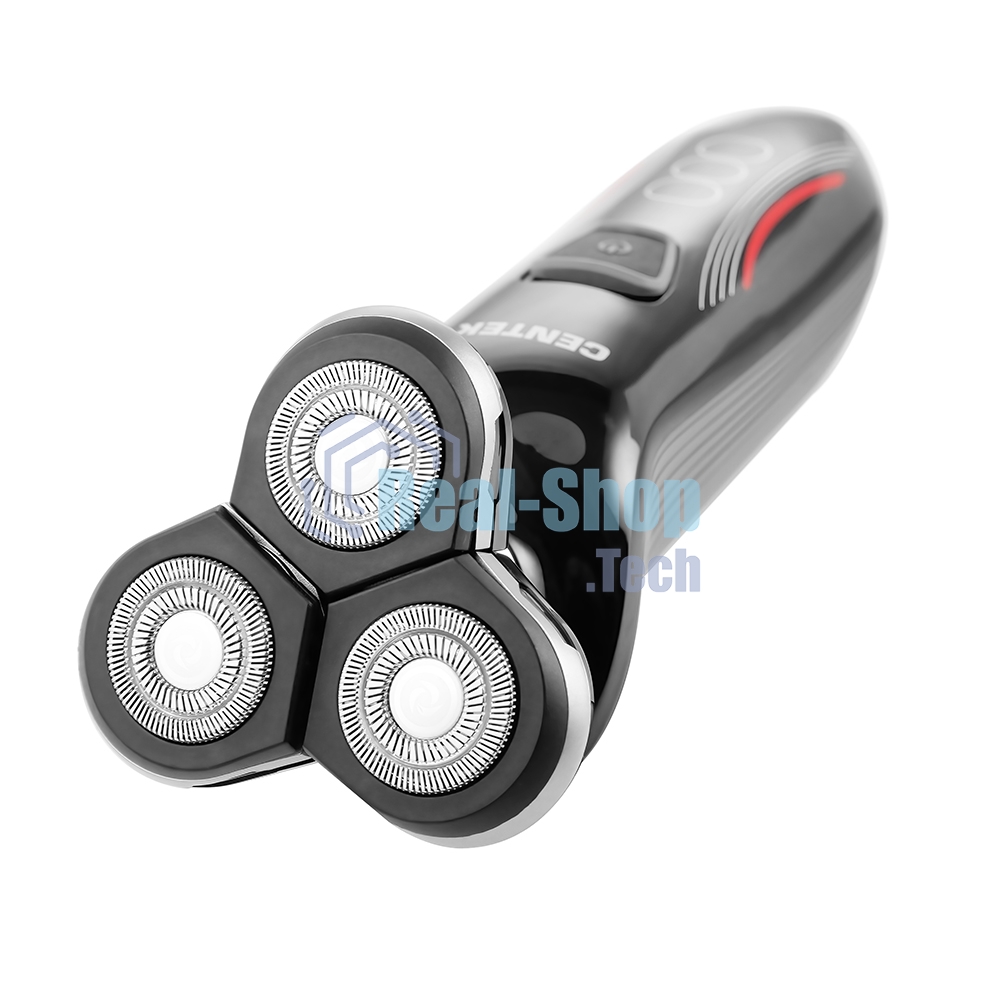 Электробритва Centek CT-2159 (черн/хром) 3 плавающие головки, аккумулятор+работа от сети, Li-Ion600мА·ч