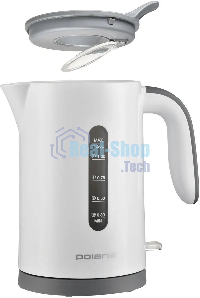 Чайник электрический Polaris PWK 1220C Water Way Pro 1.2л. 2200Вт белый корпус: пластик (PWK 1220C)