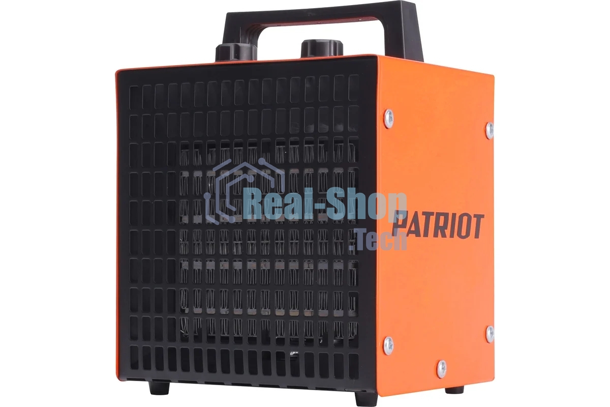 Тепловентилятор электрический Patriot PT Q 3S, оранжевый/черный, 2000 Вт, 25 м2, термостат