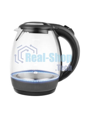 Чайник электрический Centek CT-0008 стекло, 2200 Вт, 1.7 л