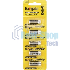 Элемент питания алкалиновый Navigator A23 61 464 NBT-NE-A23-BP5 для пультов сигнализаций (блист.5шт)