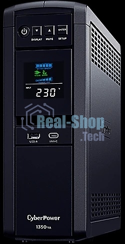 Источник бесперебойного питания Cyberpower CP1350EPFCLCD Line-Interactive 1350VA/810W USB/RS-232/RJ11/45 (6 EURO)