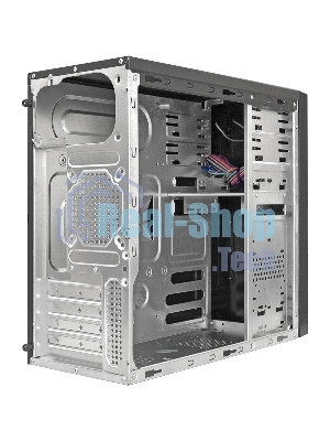 Компьютерный корпус Minitower ExeGate MA-372UX Black, mATX UN350, 120мм 2*USB+2*USB3.0, Audio