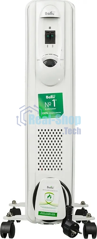 Обогреватель масляный Ballu Comfort BOH/CM-11WDN (11 секций) белый, 2200 Вт, 27 м2, термостат
