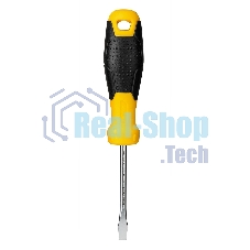 Отвертка шлицевая Deli DL6350751 5х75мм Материал: CR-V. Двухкомпонентная ручка. Хромированная