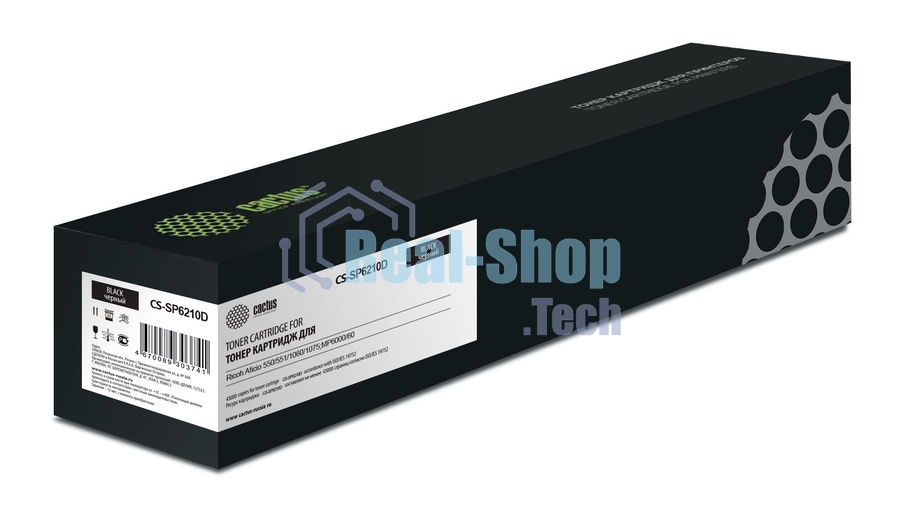 Картридж лазерный Cactus CS-SP6210D (842346) черный (43000 стр.) для Ricoh Aficio 550/551/1060/1075;MP 6000/6001/6002/6503/7503/9003
