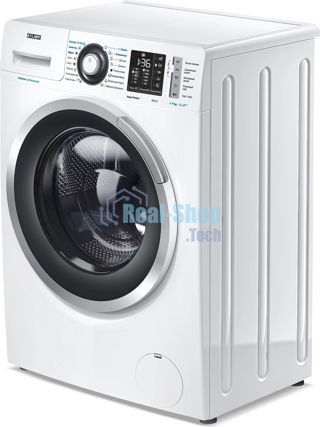 Стиральная машина Atlant СМА 70У1213-01 белый, загрузка фронтальная 7 кг, 1200 об/мин., класс: А++