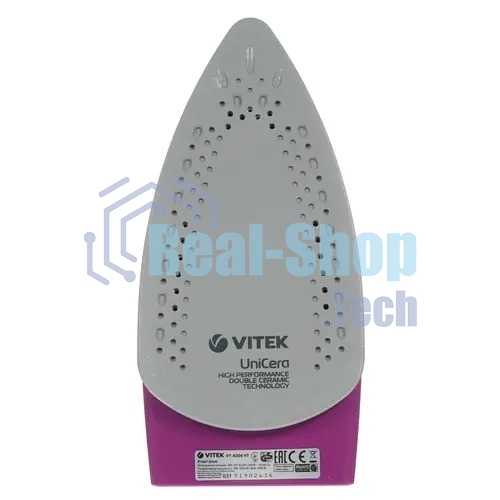 Утюг дорожный Vitek VT-8305 1000Вт белый/фиолетовый