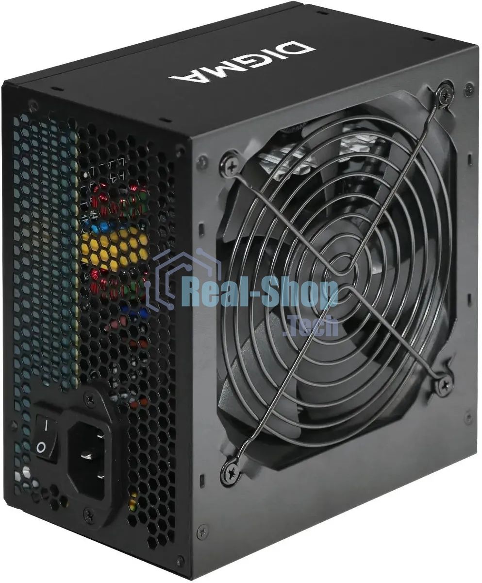 Блок питания Digma ATX 700W DPSU-700W-WH RTL, 700Вт, 80 PLUS белый, 120мм черный