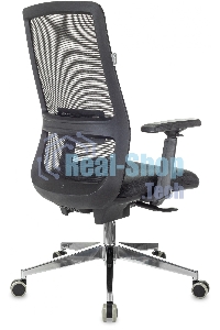 Кресло руководителя Бюрократ MC-915 черный TW-01 38-418 сетка/ткань, крестовина алюминий