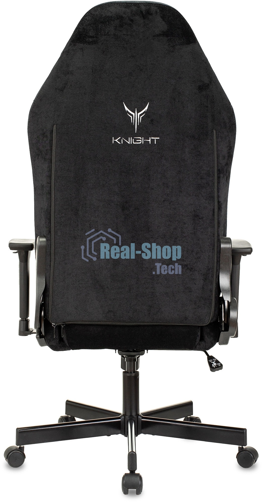 Кресло игровое Бюрократ Knight N1 Fabric черный Light-20, с подголов. крестовина металл