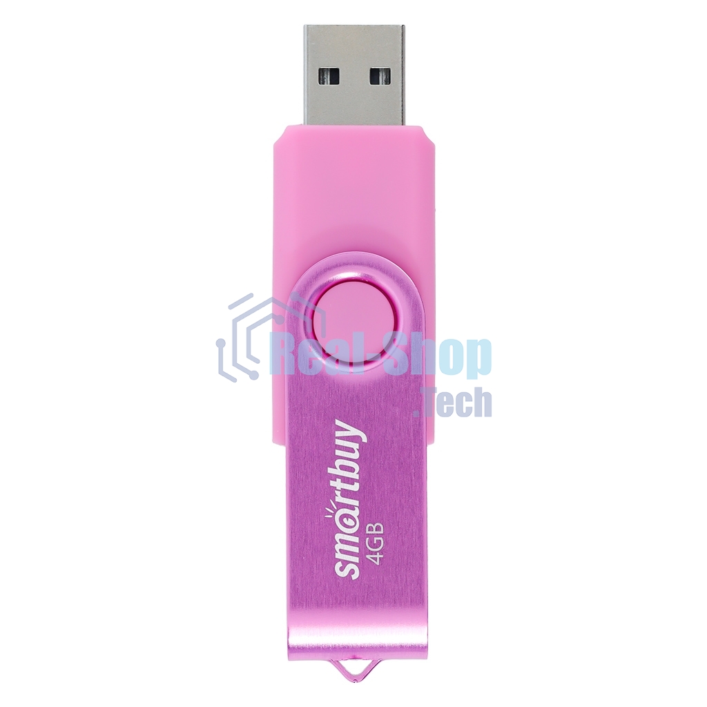 Флешка USB Smartbuy R/W Twist Pink (SB004 Gb2TWP), 4 Gb, USB 2.0, R/W 10/7, розовый