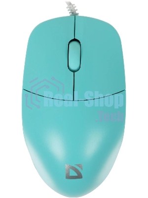 Мышь проводная Defender Azora MB-241 голубой, 1200 dpi, USB, кнопки - 3