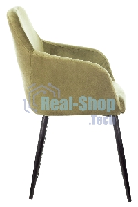 Кресло компьютерное Бюрократ CH-380F фисташковый Italia 12 на ножках металл черный