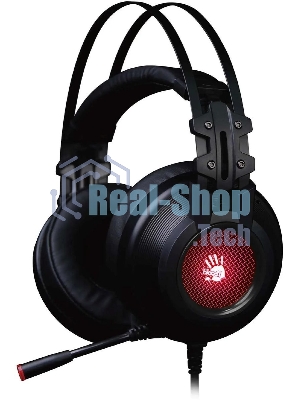 Гарнитура проводная с микрофоном A4 Bloody G525 черный 2м мониторные оголовье (G525 BLACK)