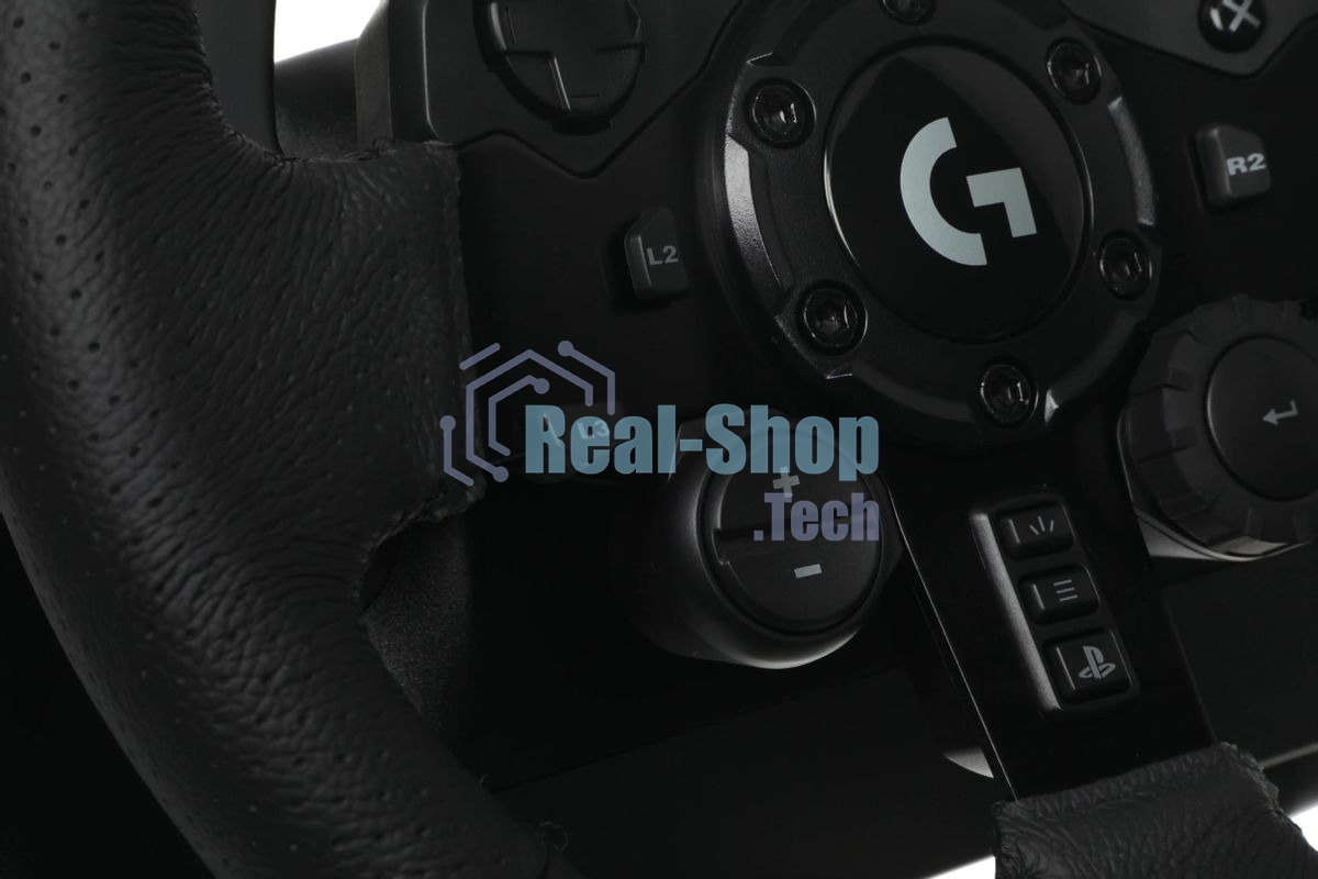 Руль Logitech G923 10кноп. (с педалями) черный