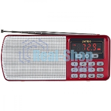 Радиоприемник цифровой Perfeo ЕГЕРЬ FM+ 70-108МГц/ MP3/ питание USB или BL5C/ красный(i120-RED)	