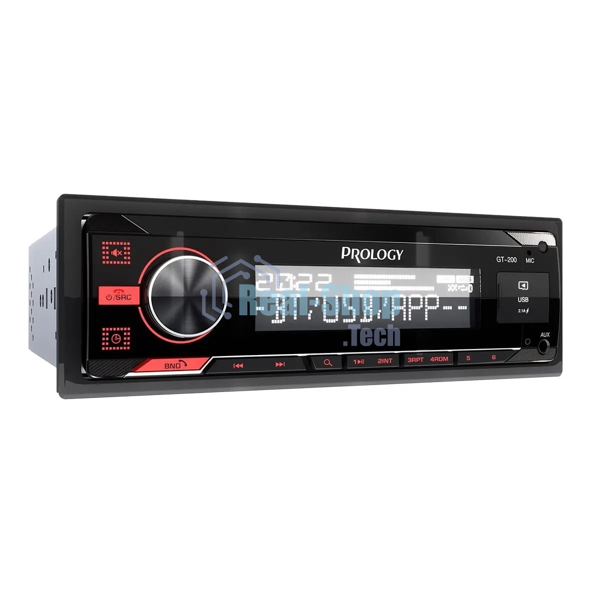 Автомагнитола Prology GT-200, 1 DIN, Bluetooth, USB Type-A, AUX, пульт ДУ