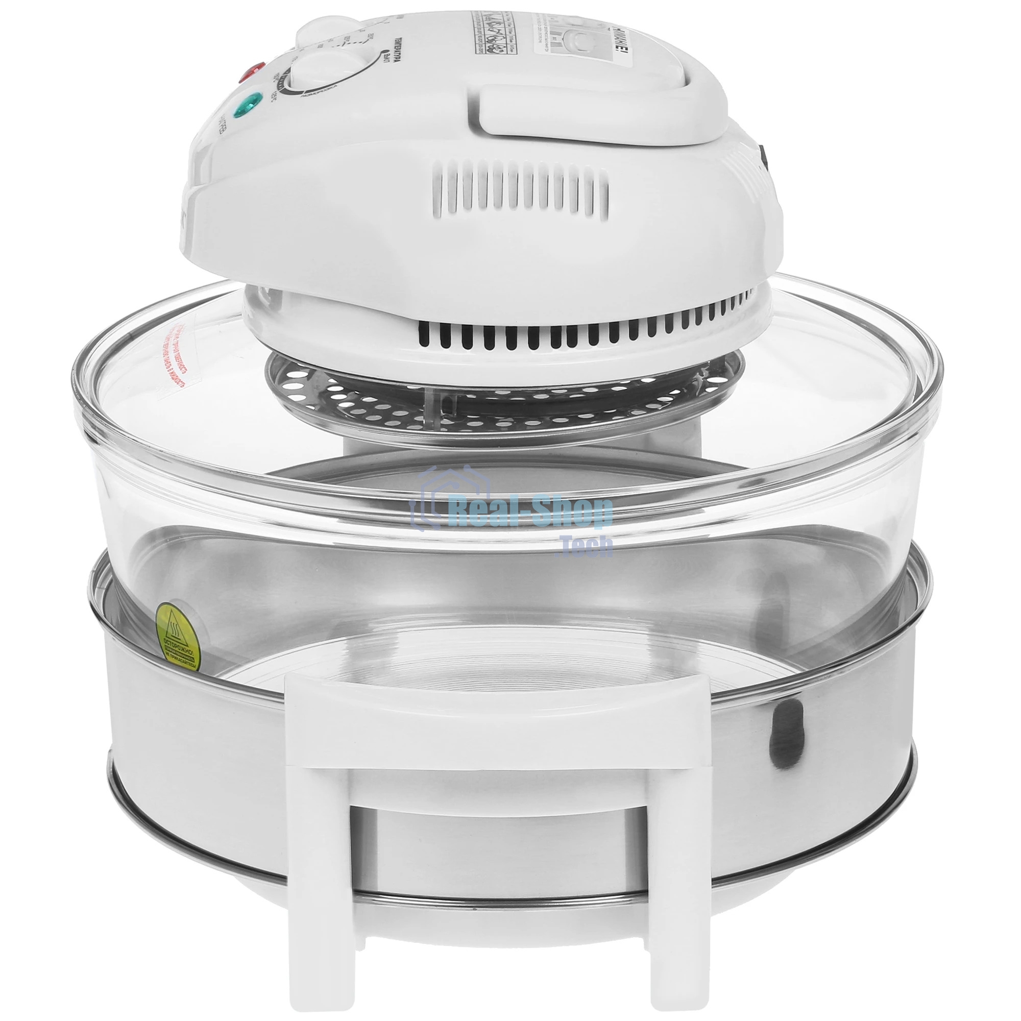 Аэрогриль Centek Ct-1456 белый, 1400 Вт, 12 л, механическое управление, 0 программ