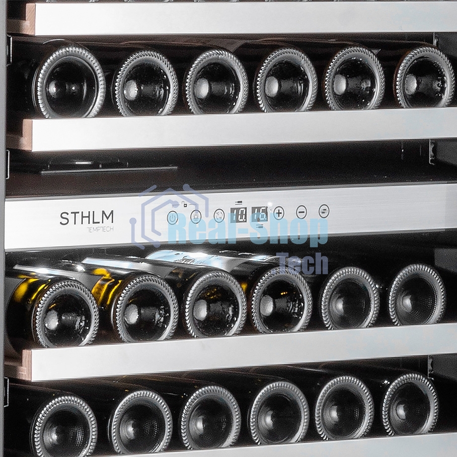 Винный шкаф Temptech ST180DRB-24 черный, 418 л, 2 отсека, 159 бут., класс G