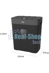 Шредер Deli ET023 черный (секр.P-4) фрагменты 8лист. 15лтр.