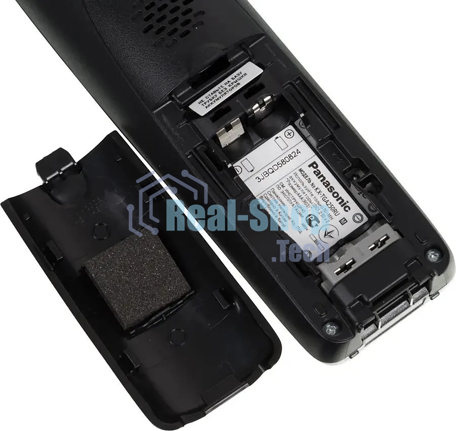 Телефон беспроводной (DECT) Panasonic KX-TG2511RUM (металик) АОН, Caller ID,спикерфон на трубке,переход в Эко режим одним нажатием